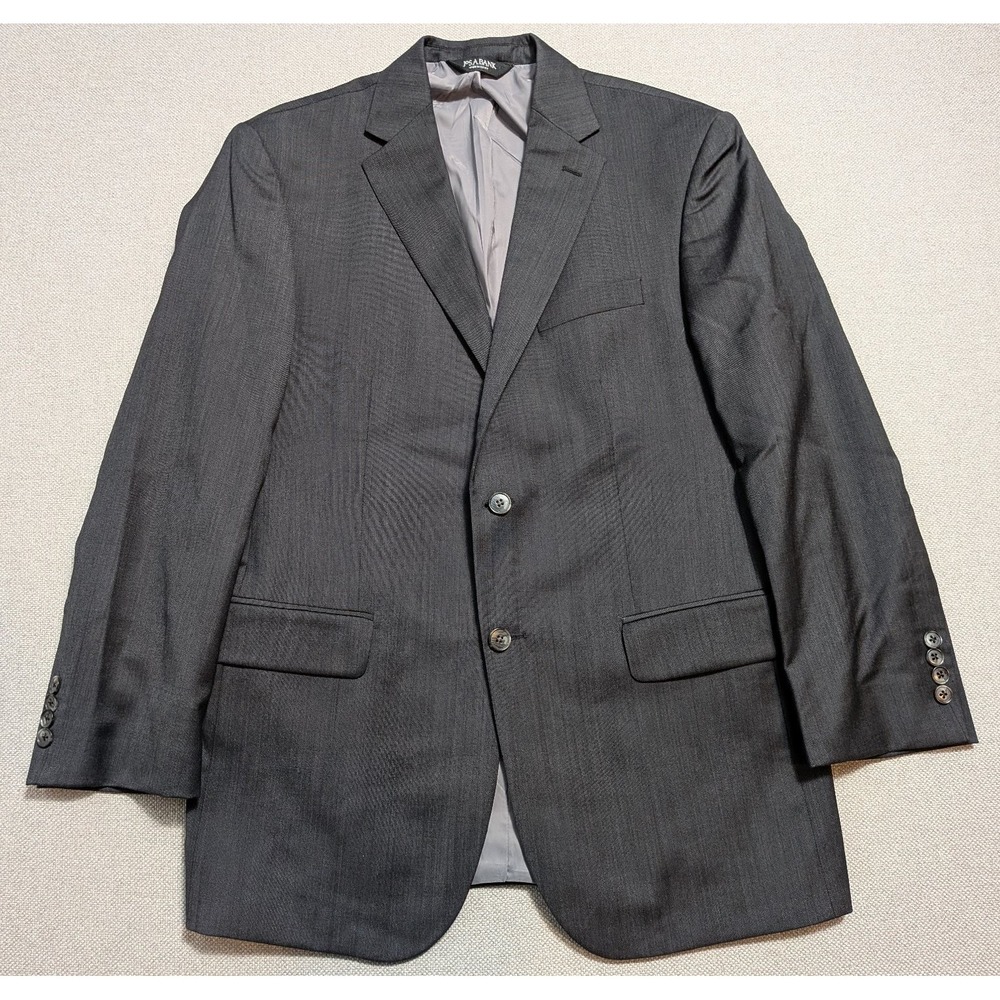 Jos A. Bank Traveler Mens Blazer Navy 42R Tailored Fit Wool Suit Jacket 42